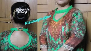 Designer Back open Collar neck design बनाने का आसान तरीका  in Hindi [upl. by Agnese]