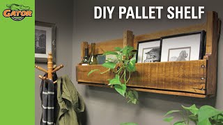 Howto Make a DIY Pallet Shelf [upl. by Aihgn]