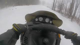 102Mph Skidoo Mach Z 800 Tripple Speed Run Gone Wrong [upl. by Ecahc]