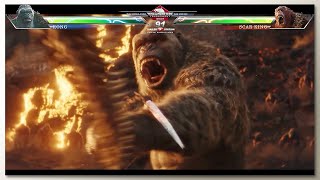 Godzilla amp Kong vs Scar King with Healthbars  GxK 2 TNE Trailer  Concept Game UI [upl. by Soisinoid434]