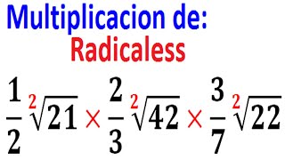 Multiplicación de radicales con fracciones del mismo indicebien explicado Ejemplo 2 [upl. by Nylaf]