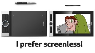 I think displayless graphics tablets are better  plus Xppen Deco Pro review [upl. by Filmer]