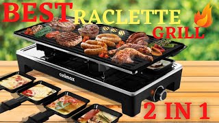 CUSIMAX  Best Raclette Electric Grill 2 in 1 [upl. by Shipman10]