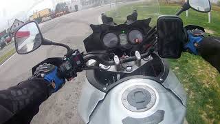 2019 Suzuki VStrom 650 DL650  POV Test Ride Binaural Audio [upl. by Herrick]