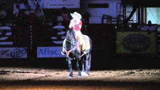 Kristyn Harris Sings the National Anthem Horseback [upl. by Ahseem107]