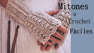 Mitones o guantes a crochet sin dedos ¡Fáciles rápidos y paso a paso [upl. by Kciwdahc]