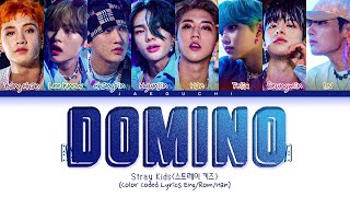 1 HOUR Stray Kids DOMINO Lyrics 스트레이키즈 DOMINO 가사 Color Coded Lyrics LOOP [upl. by Ewald]