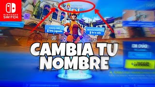 Como cambiar el nombre de Fortnite en Nintendo Switch  Fácil y rápido [upl. by Ardene]