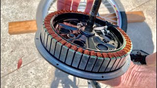 How to open an eBike hub motor on an electric bicycle [upl. by Aehsel]