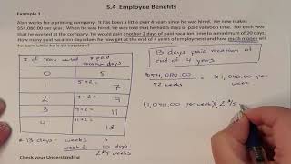 Lesson 54 Calculating Paid Vacation Days [upl. by Fihsak479]