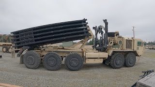 US ARMY PALLETIZED LOAD SYSTEM TRUCK PLS 88M [upl. by Fugazy]