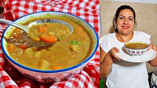 SOPA DE LEGUMES NUTRITIVA PARA SE ESQUENTAR  FÁCIL E RÁPIDA [upl. by Bevis]