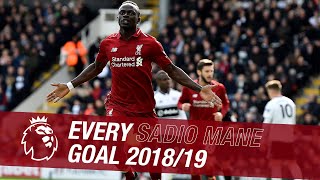 Every Sadio Mane goal from 201819 season  Cheeky back heels and moments of genius [upl. by Enileme]