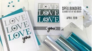 Glimmer Hot Foil Kit of the Month  April 2019  Foiling the Positive amp Negative [upl. by Armyn]