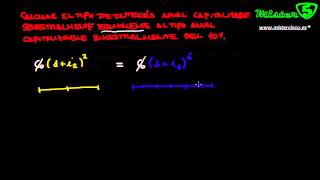 CALCULAR TIPO DE INTERES EN CAPITALIZACION SEMESTRAL FRENTE A BIMESTRAL [upl. by Livi]