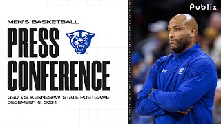 PRESSER GSU vs Kennesaw State Postgame Press Conference  12062024  Mens Basketball [upl. by Antoni]