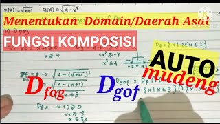 Menentukan Domain  Daerah Asal Fungsi KomposisiKalkulus1 [upl. by Ecerahs299]