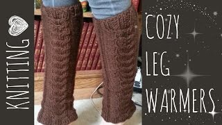 Cozy Cable Leg Warmers  Knit Pattern  Knitting Accessories Tutorial [upl. by Bertine640]