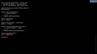 JShell Basics 07  Methods [upl. by Polky593]