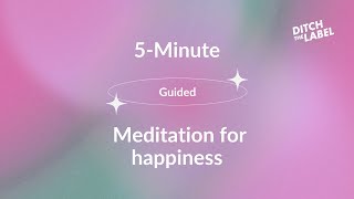 5Minute Guided Meditation for Happiness [upl. by Louis]