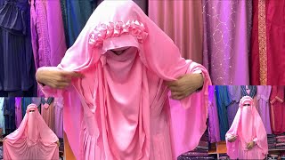 New Shahjadi Borka with Crown Hijab  New Design Borka Collection  Hudi Hijab amp Borka Tutorial 2022 [upl. by Suertemed]