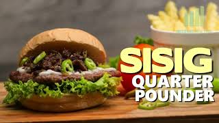 Negosyonow Recipe  Sisig Quarter Pounder Burger [upl. by Eirdua561]