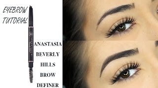 Eyebrow Tutorial  Anastasia Beverly Hills Brow Definer [upl. by Ahsaetal178]