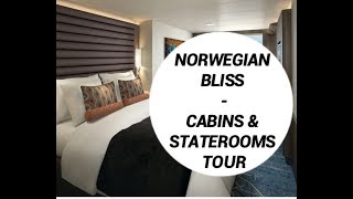 Norwegian Bliss Cabin amp Staterooms tour [upl. by Atiram709]