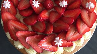 TARTE À LA FRAISE PALET BRETON CITRON VERT 🍋 🍓😋😋 [upl. by Novyat]