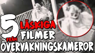 5 Läskiga filmer från övervakningskameror [upl. by Barnaba]