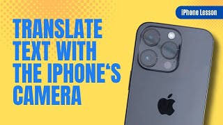 Need to TRANSLATE text Use your iPhones Camera [upl. by David]