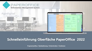 Dokumente digital archivieren  Einführung Oberfläche PaperOffice DMS Dokumentenmanagement System [upl. by Kelsi]