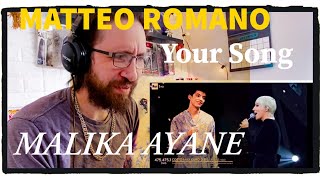 METALHEAD REACTS MATTEO ROMANO E MALIKA AYANE  YOUR SONG  SANREMO 2022 [upl. by Rivi]