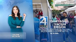 Noticiero de Guayaquil Tercera Emisión 021224 [upl. by Eire]