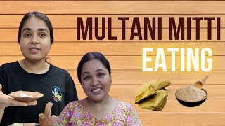 Multani Mitti Eating  Do Maa Beti multanimitti [upl. by Evelinn578]