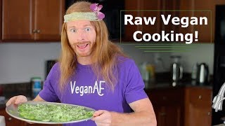 Raw Vegan Cooking  Cucumber Pizza  Ultra Spiritual Life episode 72 [upl. by Alohcin]