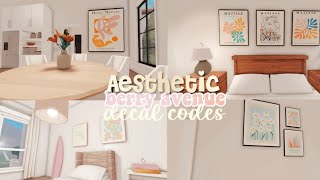 20 Aesthetic Berry Avenue Decal Codes ✨🌷🤍 Taylor Swift Henri Matisse etc designs  bunniory ౨ৎ [upl. by Conrad937]