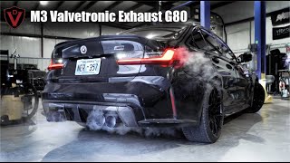 iNSANE SOUNDING BMW M3 Competition Exhaust Sound  Install  Before and After Valvetronic Designs [upl. by Huda]