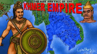 Rise amp Fall of the Khmer Empire History of Cambodia Summarized [upl. by Pickering795]