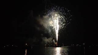 Fireworks Display on Tenmile Lake Oregon Coast [upl. by Saree]