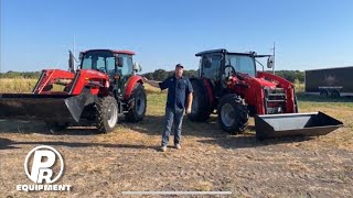 Massey Ferguson 4707 vs Case IH 75C Cab Controls and Features [upl. by Reidid433]