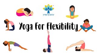 Yoga for Splits  Yoga Poses to Improve Flexibility  The Yoga Guppy Asana Series [upl. by Bonnell393]