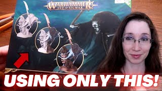 Painting Miniatures for Beginners  Using ONLY Warhammer Nighthaunt  Paints Set [upl. by Anikahs]