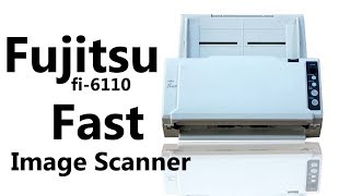 Fujitsu fi6110 Image Scanner [upl. by Ellerahs]