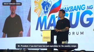 Davao mayor Baste Duterte calls on Marcos to resign [upl. by Allenrad]