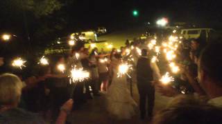 Wedding Reception Sparkler Exit [upl. by Vaientina]