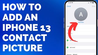 How to Add a Picture to an iPhone 13 Contact  Step by Step Tutorial [upl. by Adnoval]