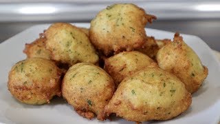 BUÑUELOS DE BACALAO ESPONJOSOS Y MUY SABROSOS [upl. by Sharia]