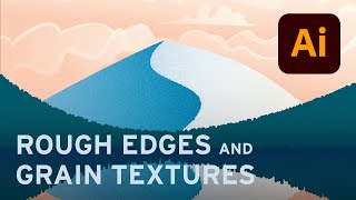 Roughen edges and add textured gradient in Adobe Illustrator [upl. by Hulbig]