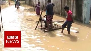 Sri Lanka floods Residents afraid as more rain forecast  BBC News [upl. by Korey743]